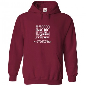 Trust Me, I'm a Photographer Classic Unisex Kids and Adults Pullover Hoodie For Camera Lovers